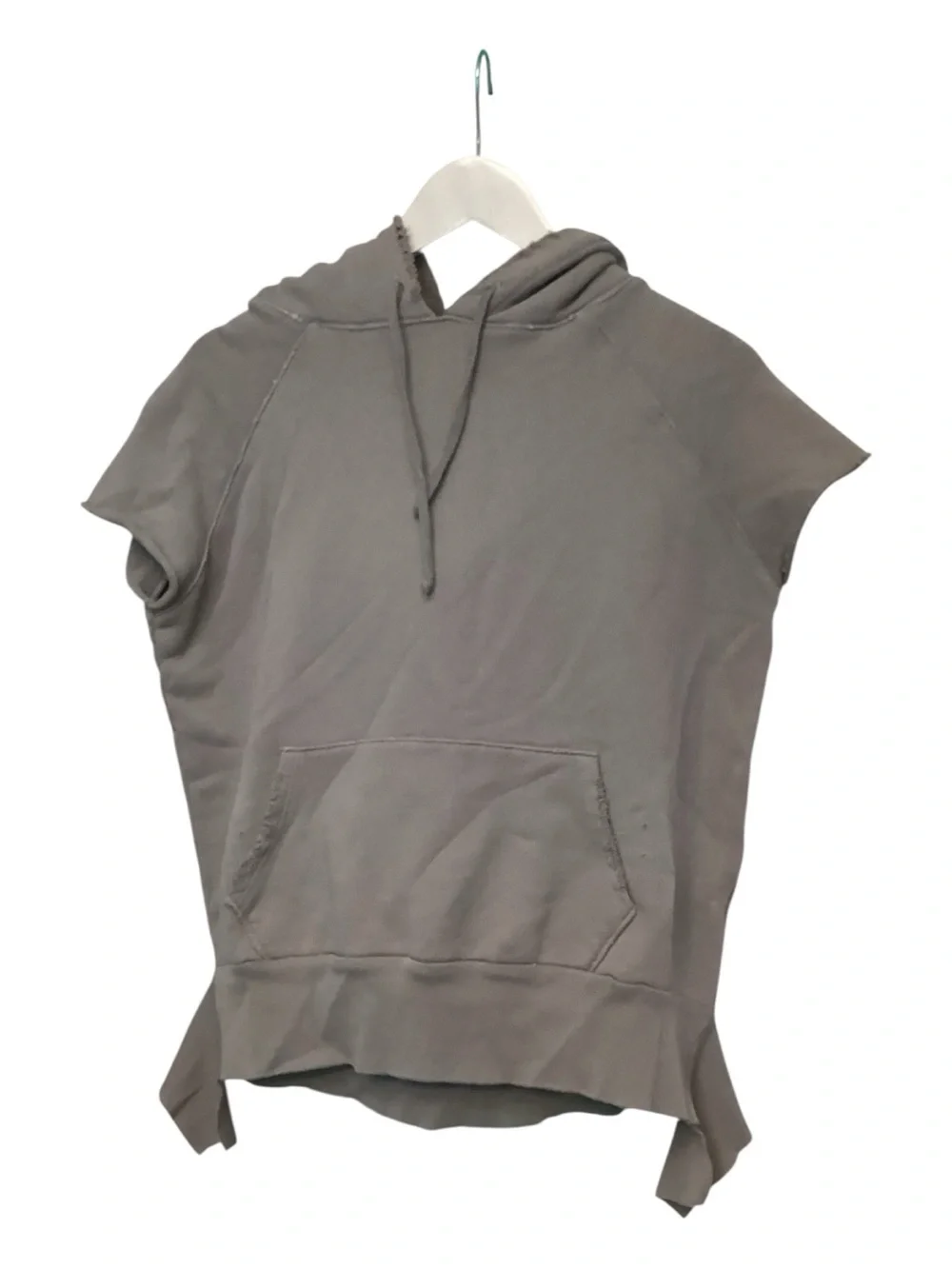 TEE LAB BY FRANK & EILEEN LAB507 SHORT SLEEVE PULLOVER HOODIE - GRAY